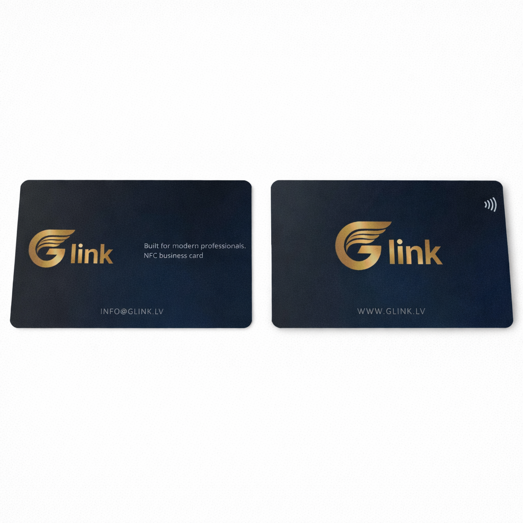 Glink NFC card front and back